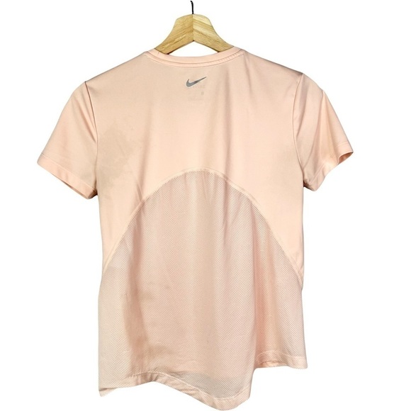 Nike Dri-Fit Light Pink Mesh Back Athletic Short Sleeve T-Shirt S - Picture 2 of 4